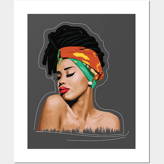 My African Beauty Wall Art by EJgraphics